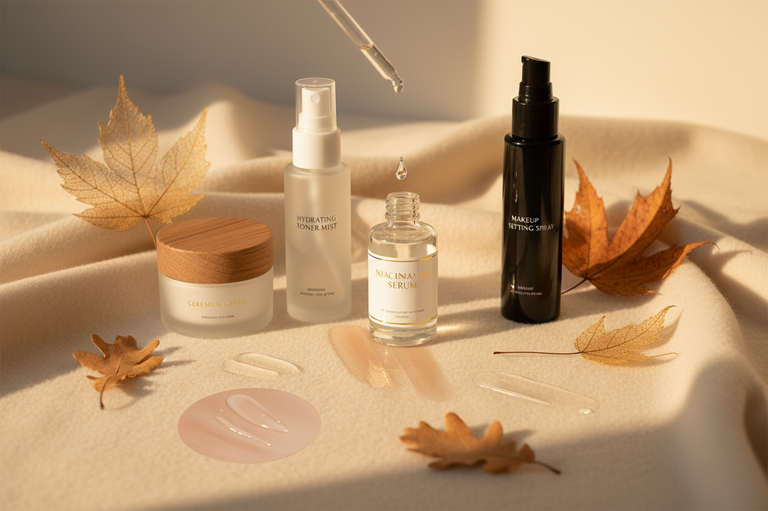 Niacinamide serum (Late-Fall Edition): Calm redness, refine pores, and keep makeup smooth in dry air