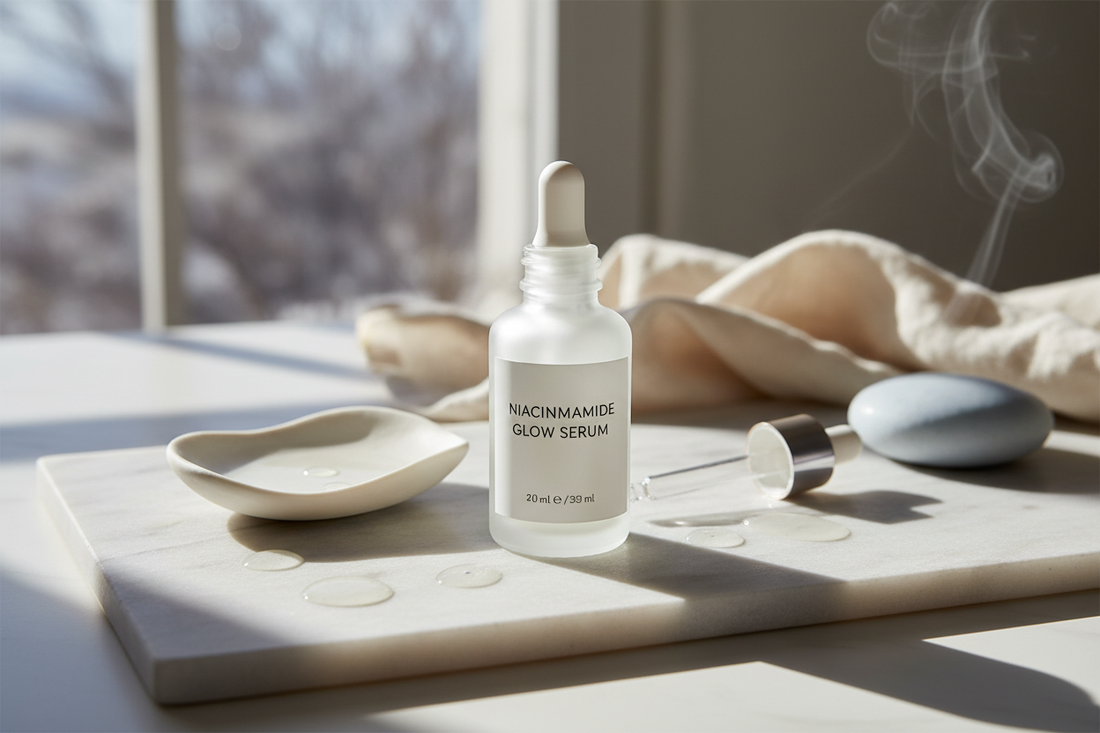 Niacinamide serum — Early-Winter Edition: Calm redness and uneven tone without overdoing it