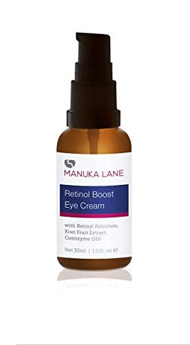 Retinol Boost Eye Cream with Retinyl Palmitate, Vitamin A, Kiwi Fruit Extract & Coenzyme Q10 | Sweet Almond Oil | Carefully formulated to keep your eyes bright and healthy!