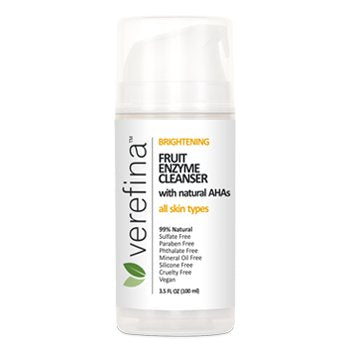 Fruit Enzyme Cleanser – 99% Natural AHAs for Brightening & Smoothing Skin | Sulfate-Free, Vegan, Cruelty-Free | Gentle Non-Sudsing Cleanser for All Skin Types