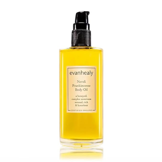 evanhealy Neroli Frankincense Body Oil | Organic Body Care with Silky Blend of Plant Oils to Soften & Moisturize All Skin | Frankincense Oil for Face