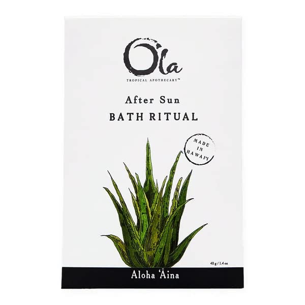 Ola Tropical Apothecary Unscented After Sun Hawaiian Sea Salt Bath Rituals - 1.4 oz