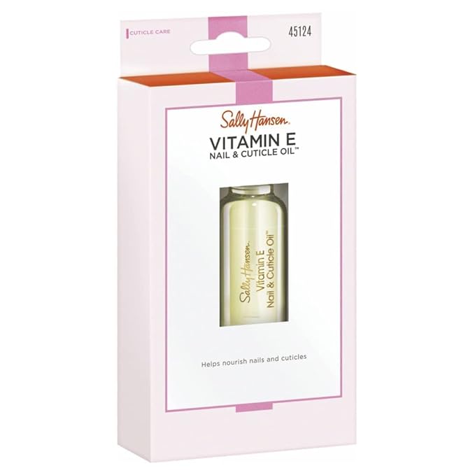 Sally Hansen Vitamin E Nail and Cuticle Oil, 0.45 Fl Oz, Packaging may vary (Pack of 2)