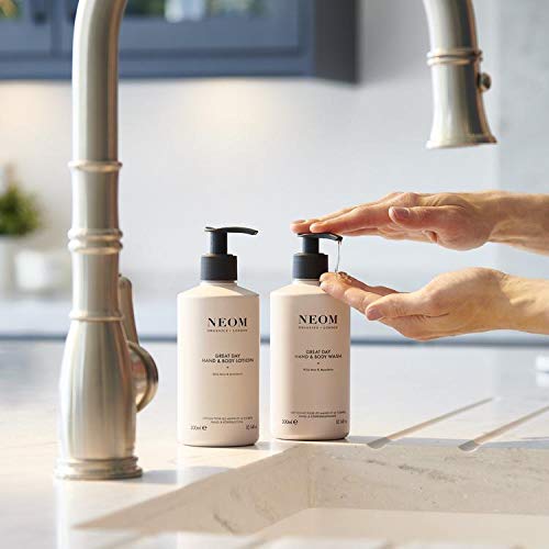 NEOM – Great Day Hand & Body Lotion, 300ml | Wild Mint & Mandarin | Nourish and Soften, Zesty Fragrance