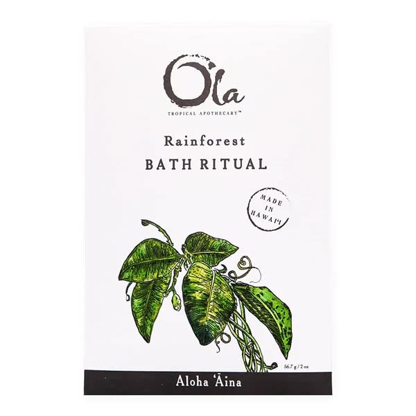 Ola Tropical Apothecary Rainforest Scented Hawaiian Sea Salt Bath Rituals - 2 oz
