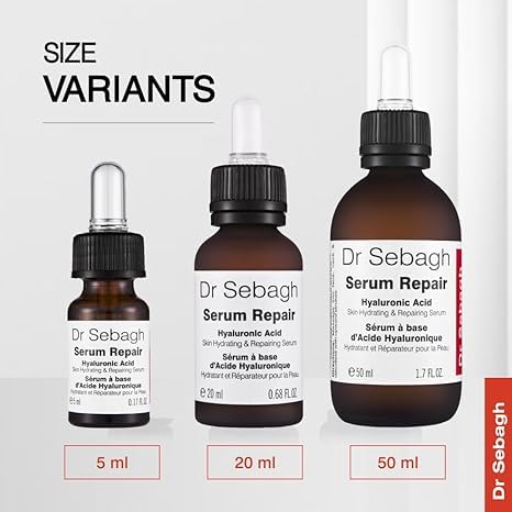 Serum Repair Travel Size - (0.17 fl oz) | Award-Winning Hyaluronic Acid Hydrator | Anti Aging & Wrinkle | Skin Moisturize & Repair Formula | Collagen Boosting Youthful Glow For Women & Men