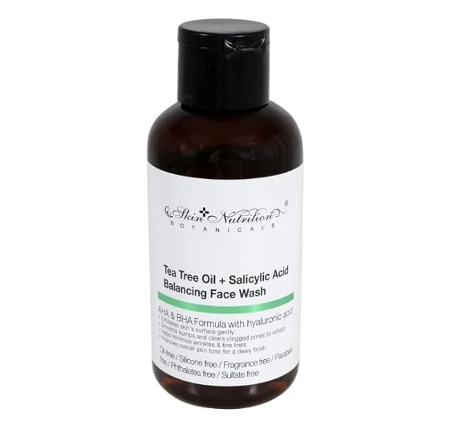 Skin Nutrition Botanicals Tea Tree Oil & Salicylic Acid Balancing Face Wash, 1 oz.