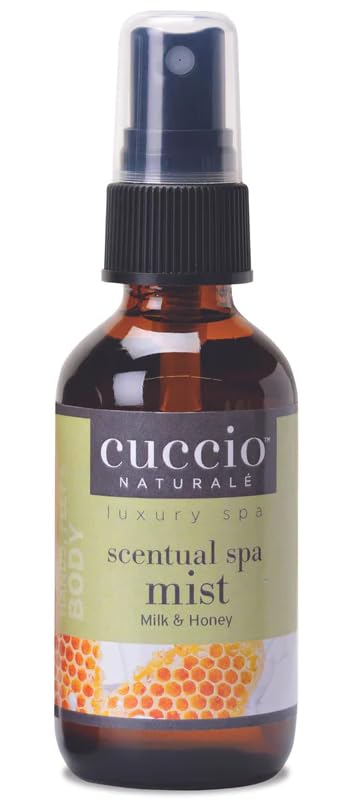 Cuccio 4 Piece Spa To Go Kit – Milk & Honey – Nourishing Skincare Set for Hydration and Softening