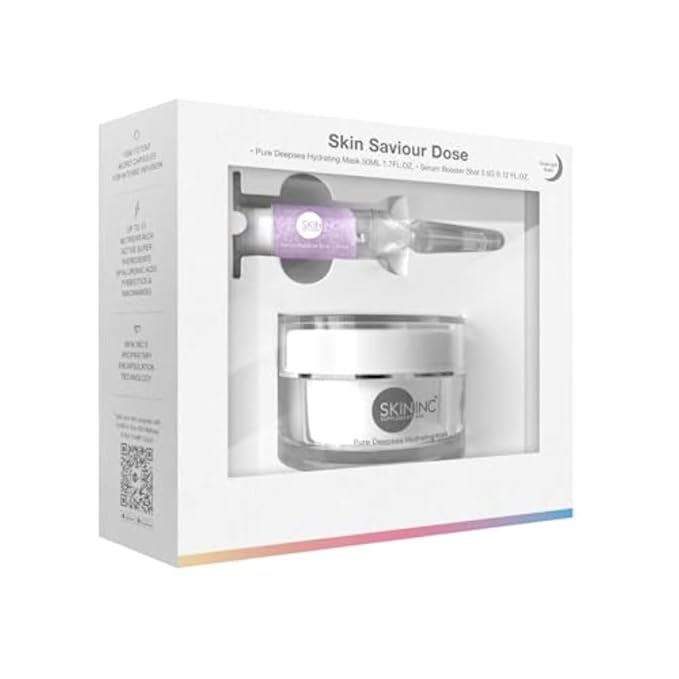 Inc Saviour Dose Glow Care Set - Illuminating Kit with Serum Booster and Hydrating Mask for Radiant, Revitalized