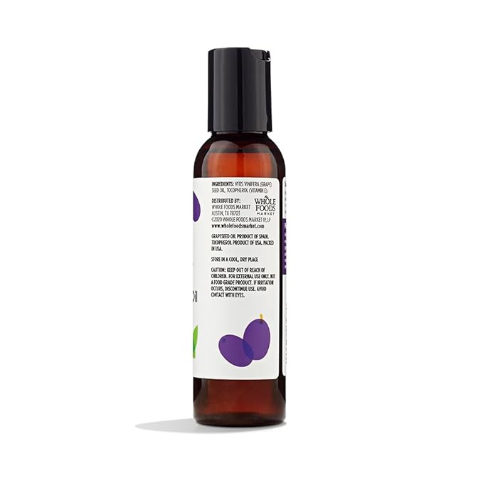 365 by Whole Foods Market, Oil Grapeseed, 4 Fl Oz (Pack of 2)
