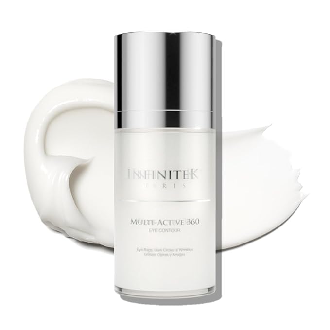 Infinitek Paris Multi-Active Collagen Eye Cream; Retinol Serum Contour - Anti Aging Eye Cream for Wrinkles, Under Eye Treatment for Dark Circles and Under Wrinckle Repair. 0.50 Fl Oz