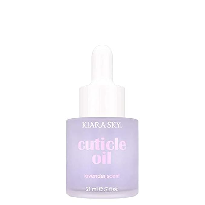 KIARA SKY Hydrating Nail and Cuticle Oil - Stronger Cuticle Nail - Ultra Nourishing Repair Nail Strengthener - Ultimate Nail Growth - Cuticle Oil for Weak Damaged Nails, 7 fl oz (Lavender)