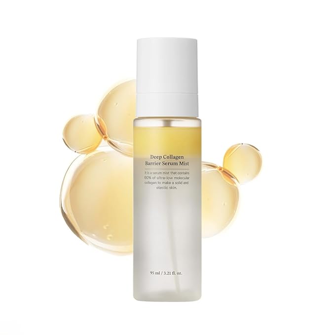 SUNGBOON EDITOR Deep Collagen Barrier Serum Mist | Real Collagen, Multi Peptides, Hydration, Wrinkle Care for Dry Skin, Wrinkles, Korean Moisturizer, Korean Skin Care, Glass Skin Mist, 3.21 fl. oz