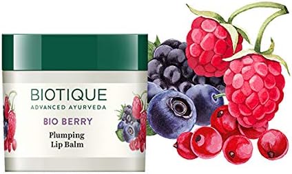 Biotique Bio Berry Plumping Lip Balm 12 Gm I Soothes & Swell Lips I Unscented Lip Repair Lip Balm for Dry, Cracked Lips I For Men, Women, and Children. Great for Gifts