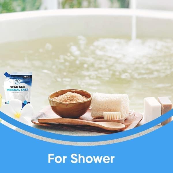 Dead Sea Salt – Dead Sea Salts for Soaking, Mineral Salt for Bath, Spa, Shower – Pure and Natural Bath Salt for Foot Soak, More Minerals Then Epsom Salt, Fine Salt Mined from Dead Sea
