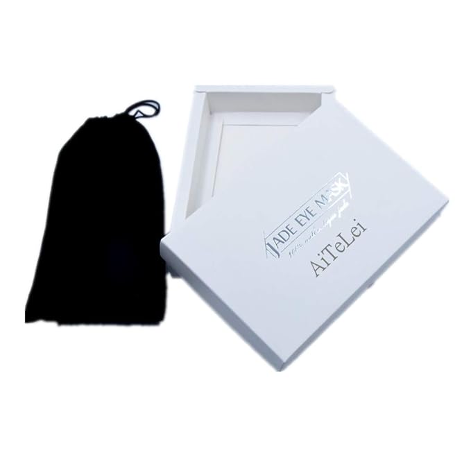 AITELEI Natural Jade Eye Mask Anti-Aging Facial Sleeping Eye Mask Hot or Cold Therapy Blindfold for Puffy Eyes, eye masks for dark circles and puffiness Massage Tool