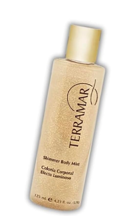 Terramar Shimmer Body Mist - Gold Glitter Body Spray for Luminous Skin - Adds Subtle Sparkle & Refreshing Scent
