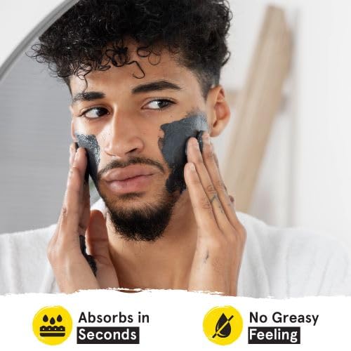 Lumin Charcoal Face Wash for Men Skincare - Daily Detox, Hydrating Face Cleanser, Removes Impurities, Exfoliates, Unclogs Pores, Controls Oil, Soothes Irritation, All Skin Types, 2 Pack