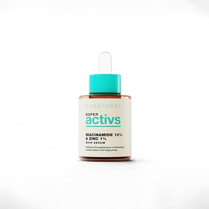 Conatural Niacinamide Serum 30ml 10% + Zinc 1% - Anti-Aging Skin Serum & Pore Minimizer, Vitamin Serum for Skin, Glowing Complexion, Effective Solution for Open Pores & Large Pores Reduction