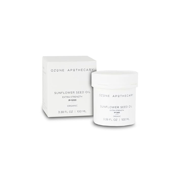 Ozonated Sunflower Oil | Organic Ozone Infused Natural Skin Care | Moisturizing and Cleansing for People and Pets