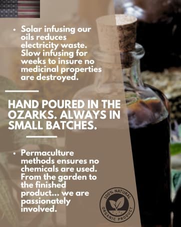 SSF Organics - Calendula Oil Concentrate | Organic Topical Recovery for Damaged Skin. Soothes, Heals, Restores. 1 oz.