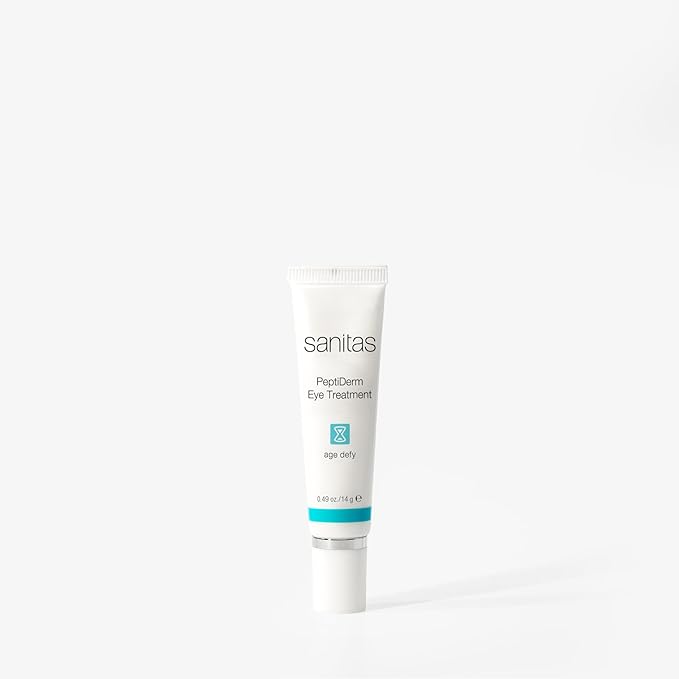 Sanitas Skincare PeptiDerm Eye Treatment, Multibenefit, Daily Eye Therapy, 0.49 Ounce