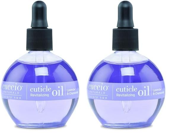 Cuccio Naturale Cuticle Revitalizing Oil - Lavender & Chamomile - Moisturizes, Strengthens Nails - 2.5 oz (Pack of 2)