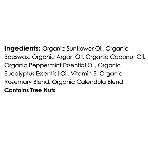 Moroccan Magic Organic Peppermint Eucalyptus Lip Balm 3 Pack | Chapsticks for Dry Lips | Natural Argan & Essential Oils Lip Moisturizer + Vitamin E | Smooth, Hydrating, Non-Toxic | Organic Lip Balm