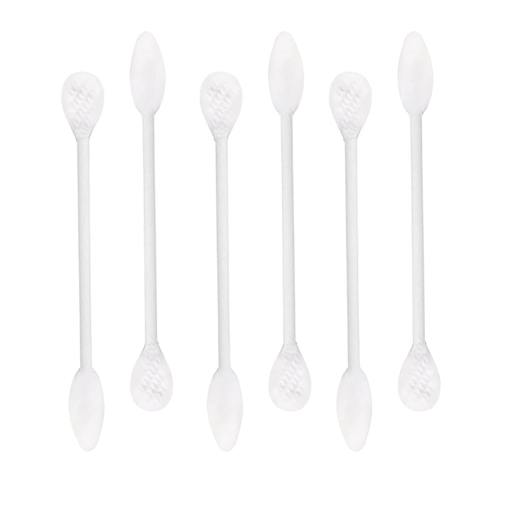 Paper Stick Thick Cotton Swabs with Precision and Flattened Tip 375pcs, Pointed&Flattened Tip Cosmetic Applicators XL Size