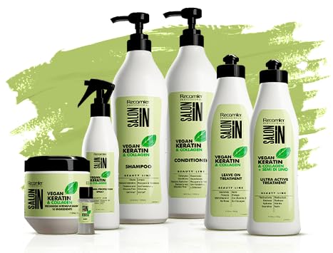 RECAMIER PROFESSIONAL SALON IN Vegan Keratin and Collagen Hair Shot Intensive Treatment - Box of 12 Shots of 0.51 FL OZ / 15 ML