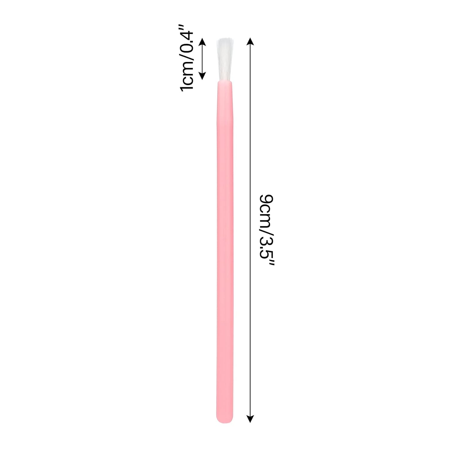 G2PLUS 100Pcs Lip Brush, Pink Lip Gloss Wands, Nylon Lipstick Gloss Applicator, Disposable Nail Brushes for Makeup, PYO Cookie Paint, Nail Art, Painting, Detail Brush