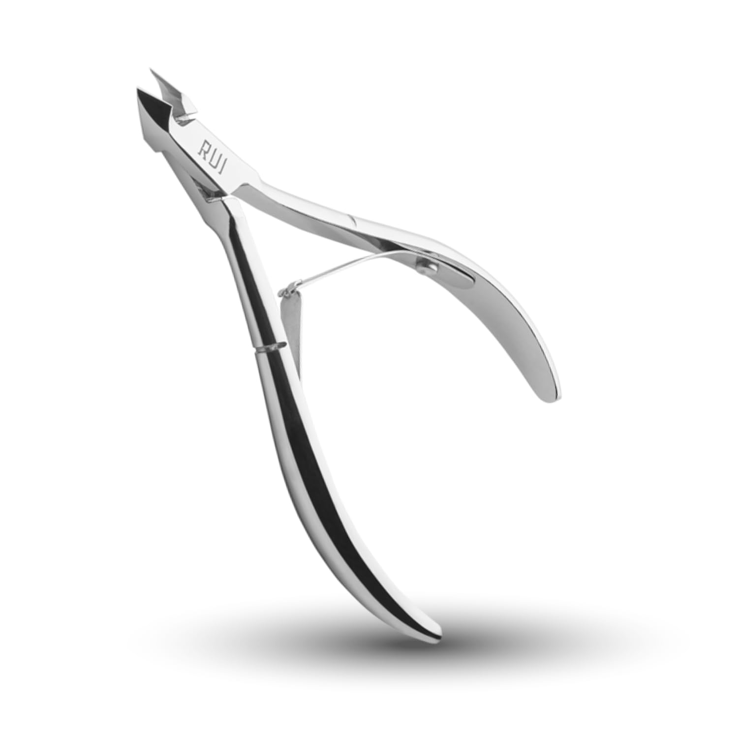 Rui Smiths Carbon Steel Cuticle Nippers - Professional Carbon Steel French Handle - 6mm Jaw, Double Spring