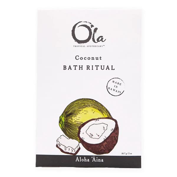 Ola Tropical Apothecary Coconut Scented Hawaiian Sea Salt Bath Rituals - 2 oz