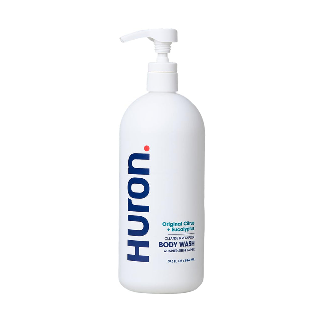 Huron Men's Moisturizing Body Wash - Crisp Citrus, Eucalyptus, Mint, Aromatic Greens - 32 fl oz