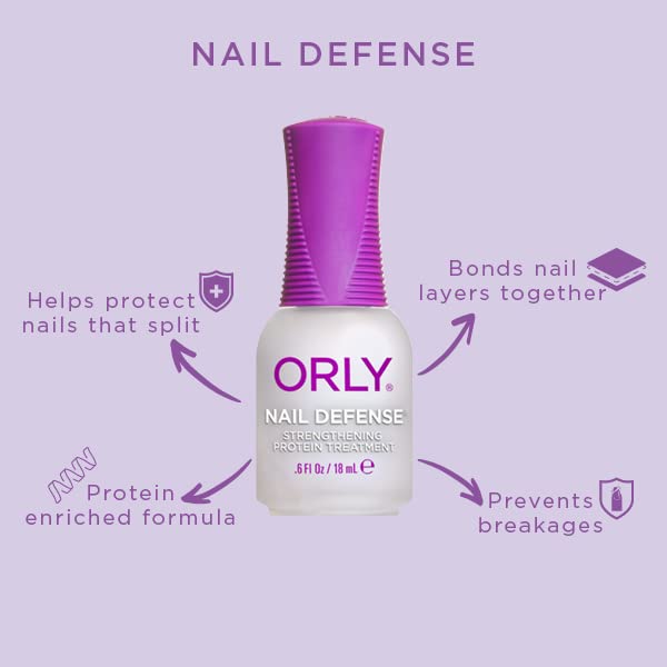 Orly Nail Defense, 0.6 Ounce (Pack of 2)