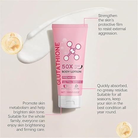 Glutathione 50x Tone Up Body Lotion, 2 Pack Moisturizing, Hydration and Nourishing, Soft Skin All Over Body Scented Body Lotion for Women (2 Packs)