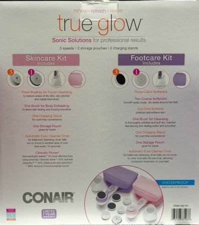 Conair True Glow Skincare and Footcare Kit