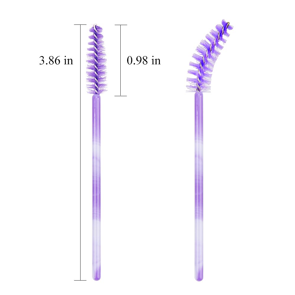 300 Disposable Mascara Wands Eyelash Brush Spoolies for Eye Lash Extension Eyelash Extension Supplies Makeup Tools Accessories (Color Mix)