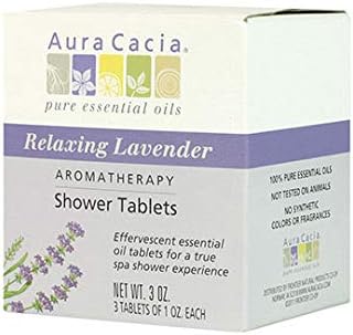 Shower Tablets Relaxing Lavender, 3 OZ.- 3 Tablets of 1 OZ. Each
