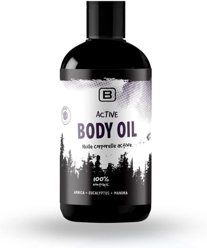 Active Body Oil - CertClean Certified - Organic - | Cruelty Free | Vegan. Toxin free body oil for sport and massage. Therapy oil - Warming & Relaxing for joints and muscles.