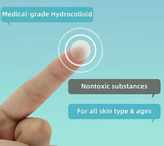 FlawFix Acne Patch, 144 Hydrocolloid Patches, 3 Sizes, 2-Step Blemish Care Kit with Tea Tree Oil and Salicylic Acid