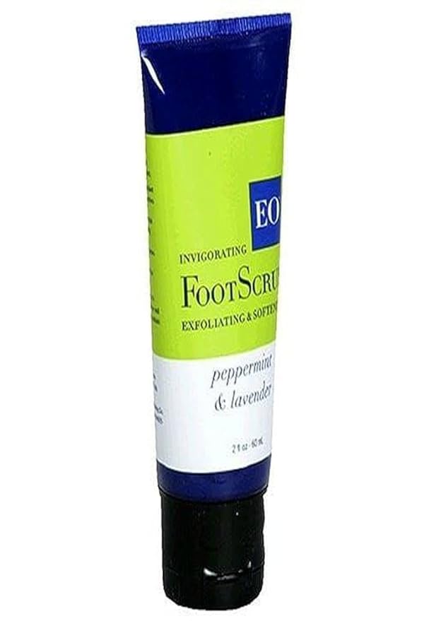 EO Invigorating Foot Scrub, Peppermint & Lavender, 2-Ounce Tubes (Pack of 3)
