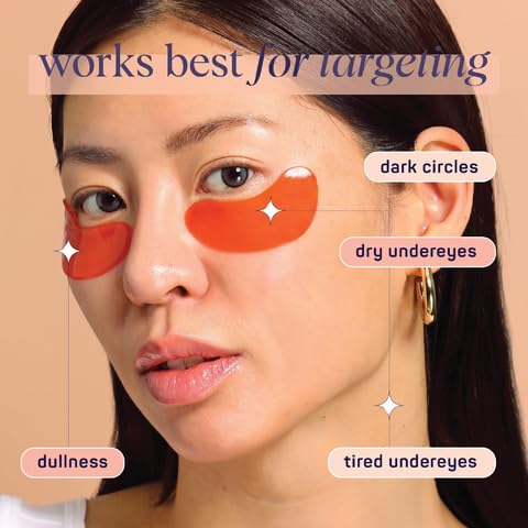 SpaLife Beauty Bright Eyed Undereye Masks – Hydrogel Eye Patches for Dark Circles, Puffiness, & Dullness with Vitamin E, Green Tea – 2-in-1 Skincare – 32 Pairs