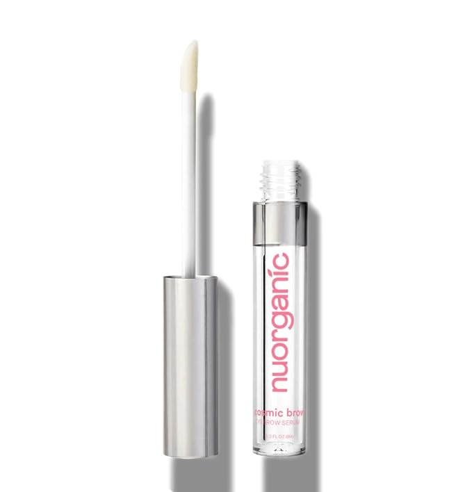nuorganic 'Cosmic Brow' Eyebrow Serum for Growth | Natural Eye Brow Serum for Thicker, Longer, More Defined Brows | 4 Months Supply XL Size | Cruelty Free, Made in USA