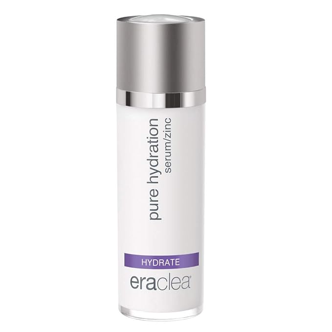 eraclea Pure Hydration Serum, Soothing Face Serum with Hyaluronic Acid and Zinc to Calm Redness and Irritated Skin, Ultra-Hydrating Anti-Wrinkle Hyaluronic Acid Serum for All Skin Types (1 fl oz)