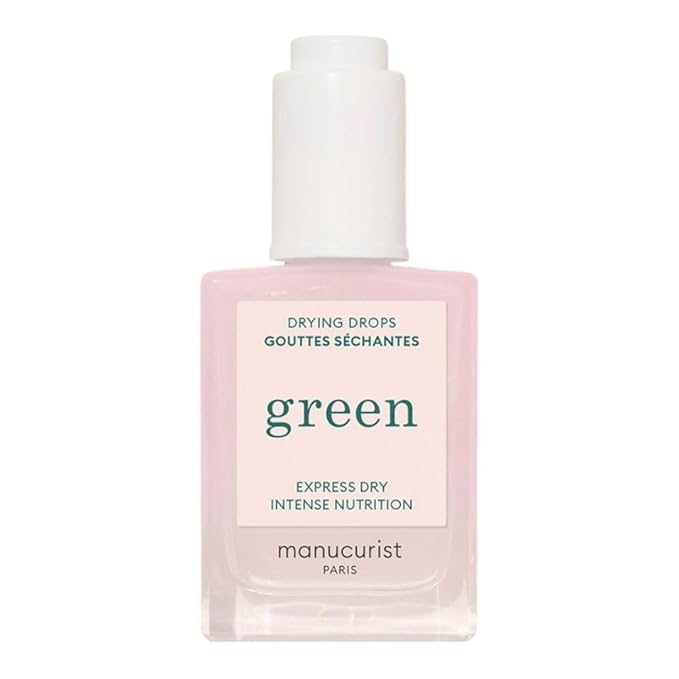 Manucurist Green Nail Polish Drying Drops - Fast Dry Nail Polish - Halves Drying Time - Nourishing Nail Care - 49.5% bio-sourced - Green System Compatible 0.5 Fl Oz