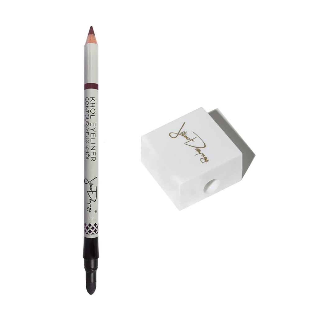 Jillian Dempsey Khôl Eyeliner & Sharpener Bundle: Rich Brown Eyeliner Pencil with Built-In Smudger + Precision Sharpener