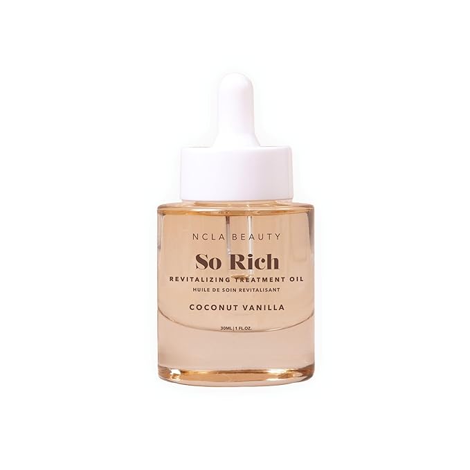 NCLA - So Rich Revitalizing Treatment Oil | Nutrient-Rich, Hydrating, Calming, Moisturizing | Multi-Purpose, Safe for Daily Use | Cruelty-Free, Vegan (Coconut Vanilla) 30 mL / 1 fl oz