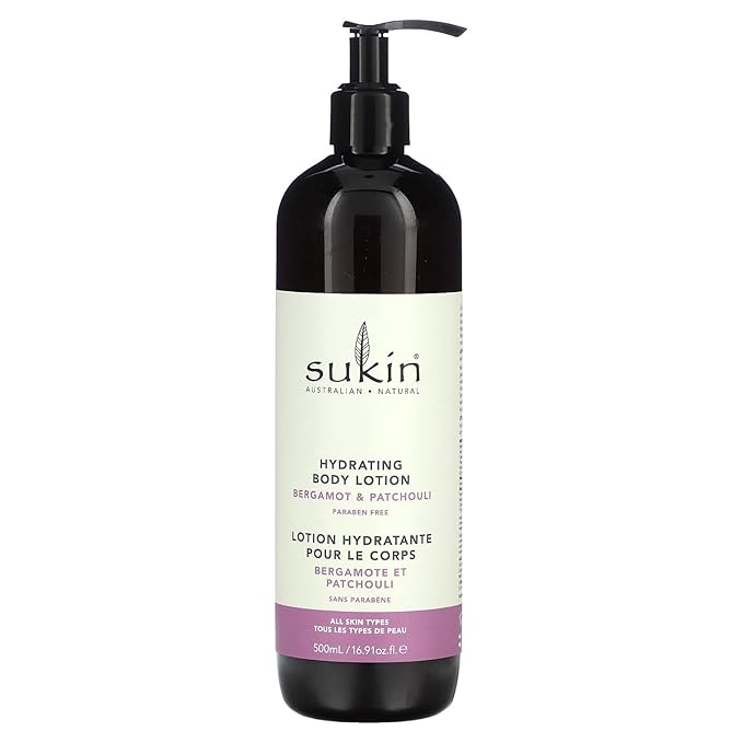 Sukin Bergamot & Patchouli Scent Hydrating Body Lotion For Women, For All Skin Type, Paraben Free, 16.9 Fluid Ounces (Pack Of 1)