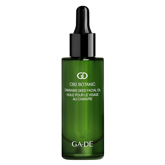 GA-DE Botanic Cannabis Seed Facial Oil - Lightweight Nourishing Face Oil - with Grapeseed Oil, Silk Touch Elixir Complex, and Vitamin E - 1 oz